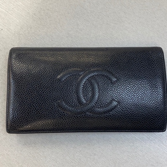 CHANEL Timeless Black Caviar Lambskin Long Zen Wallet - Picture 13 of 14